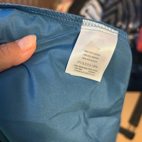 J.Crew Navy Blue Polka Dot Flutter Dress - Picture 4 of 5